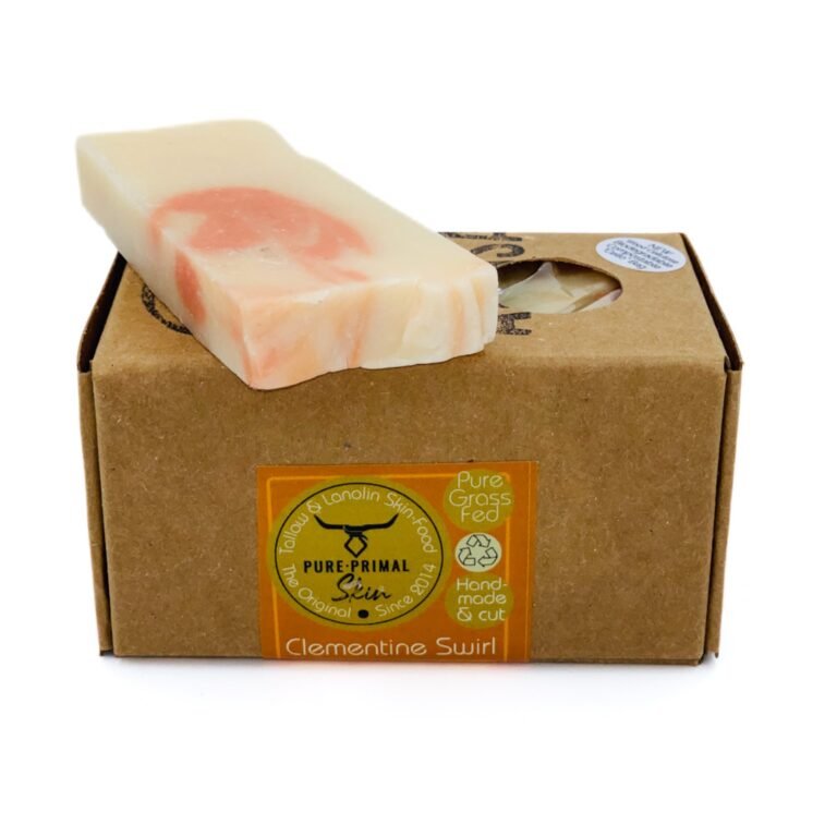 Clementine Swirl – Nourishing Tallow Soap