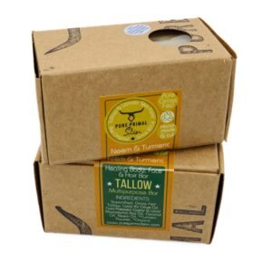 Neem & Turmeric – HEALING Tallow Soap – Body / Face / Hair